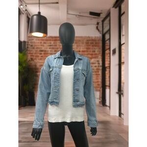 American Eagle Cropped Jean Jacket Sz XS100% cotton